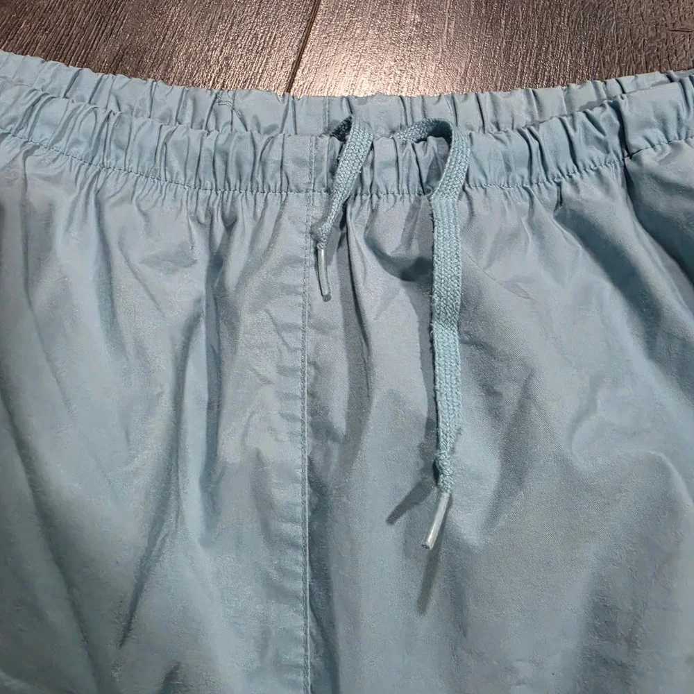 Vintage 2001 Adidas 3 Stripe Athletic Shorts Light Blue Mens Medium Retro Gym